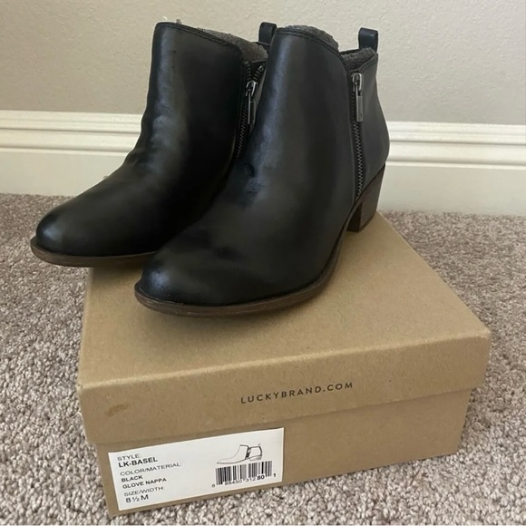 Lucky Brand Basel Black Bootie - Picture 2 of 3